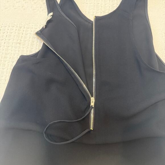 Aritzia Wilfred Sebatier small silk exposed zipper shift dress D4 2933 - Picture 9 of 14